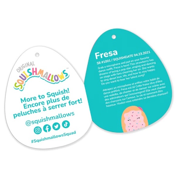 NWT 8” Fresa the Pink Poptart Squishmallow - Picture 2 of 2